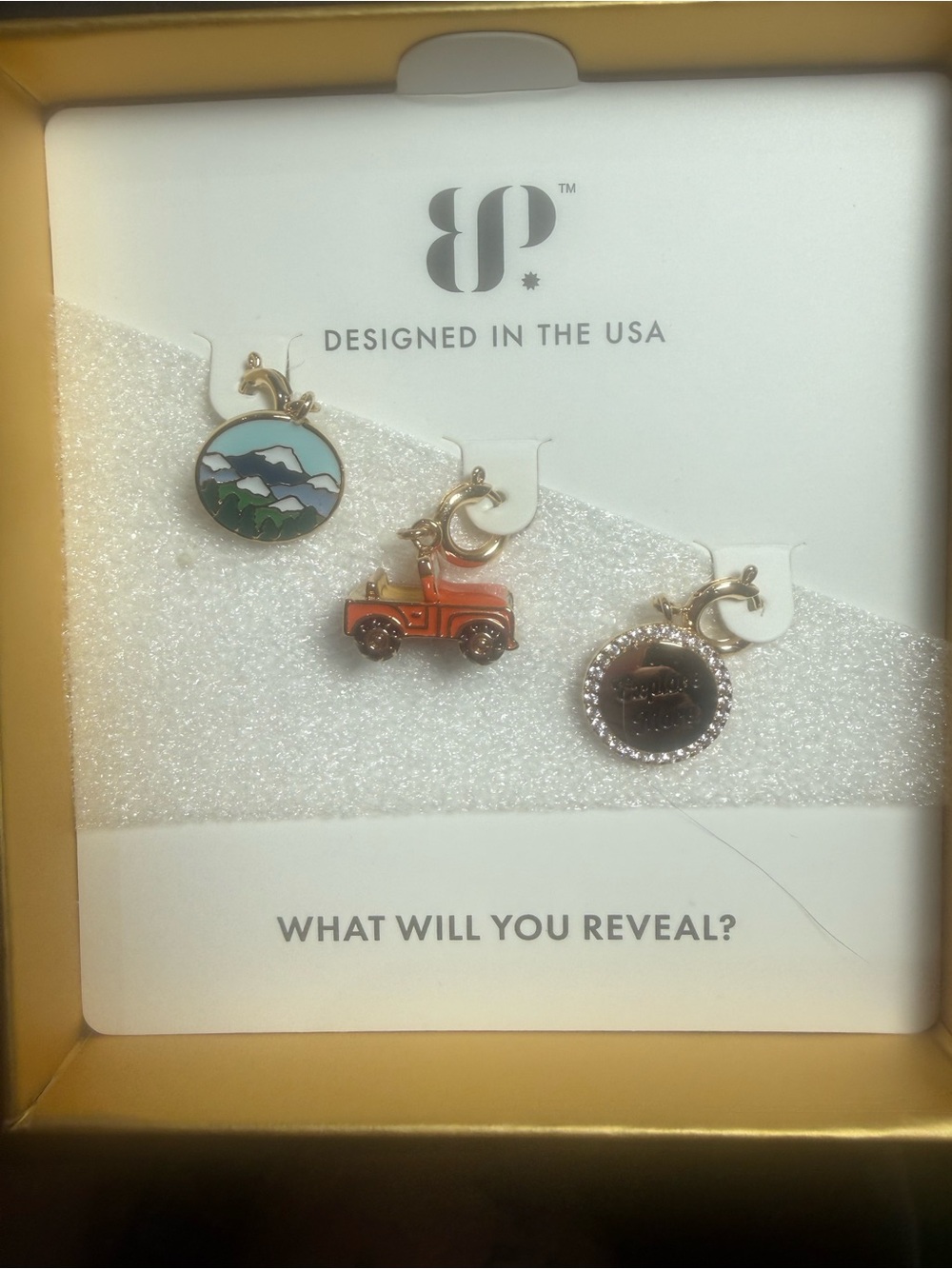 Bomb party charms.  Jeep adventure
